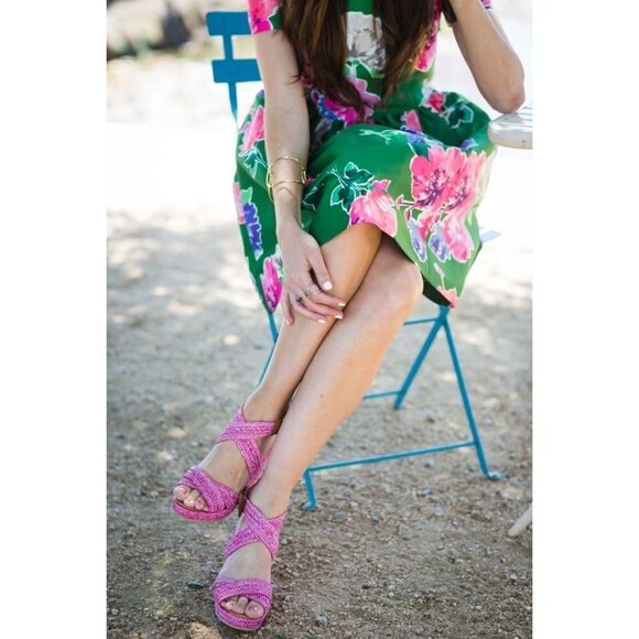 Kate Spade Green Stelli Floral Short Sleeve Dress $398 - Picture 5 of 14